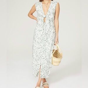 Splendid Botanical Green Maxi Dress